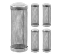 LOLIPPYY 5pcs Stainless Steel Mesh Aquarium Filter Guards 16mm Fish Intake Protector Net Covers for Fish Tank Internal Filters Shrimp Safety