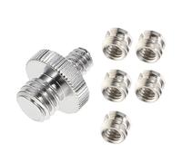 LOLIPPYY 5PCS Tripod Screw Adapter Nut Bronze Camera Thread Converter for DSLR Monopod Ball Head Light Stand