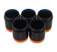 LOLIPPYY 5pcs Wireless Microphone Tail Shell Covers Anti-drop Protective Sleeves for Handheld Wireless Mic Bottom, Noise Reduction Microphone Protective Accessories for Karaoke and Singing