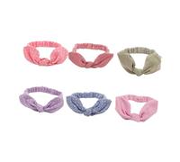LOLIPPYY 6 Pcs Elastic Rabbit Ear Headbands for Stretchy Ponytail Holders No Crease Hair Bands Colorful Hair Ties gift for for for for for for