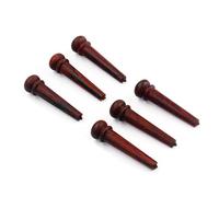 LOLIPPYY 6 PCS Folk Acoustic Guitar Bridge Pins Natural Rosewood String Pegs Replacement Parts for Enhanced Sound Clarity and Easy Installation