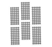 LOLIPPYY 6 Sheets High Reflective Scanner Marking Points Stickers for Precise Positioning Reference Markers Film for Reverse Engineering Inspection and Optical Tracking