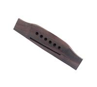 LOLIPPYY 6 Strings String Rosewood Acoustic Guitar Bridge with Slotted Saddle Pre-drilled Replacement for Folk Classical Guitars Vintage Style Bridge for Enhanced Tone and Easy Installation