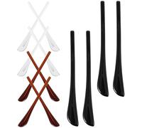 LOLIPPYY 60pcs Eyeglass Leg Covers Replacement Temple Tips Set with Black, Coffee and Sleeves for Sunglasses and Thin Metal Frame Repair, DIY Glasses Sleeve Accessories for Students