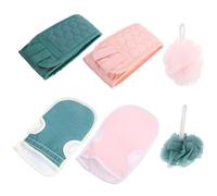 LOLIPPYY 6pcs Bath Towel Exfoliating Shower Gloves for Back Scrubbing Made of Mesh Material for Body Exfoliation Bathroom