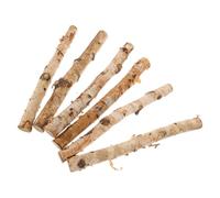 LOLIPPYY 6pcs Birch Wood Sticks for Crafts Natural Wood Log Branches 2cm Diameter 20cm Length DIY Floral Arrangements Photo Props Rustic Decoration
