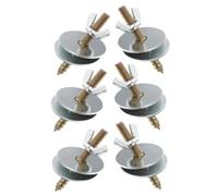 LOLIPPYY 6pcs Bird Cage Screw Kit Metal Fix Parts with Washers Silver Multi-use Design Easy to Store for Pet Cage Accessories