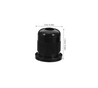 LOLIPPYY 6pcs Black Guitar String Retainer Ferrules Replacement for Electric Bass Guitar Through Body Mounting Caps with Precision Alignment for Stable Sound and String Tuning