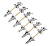LOLIPPYY 6pcs Copper Pendulum for Dowsing Divination Feng Shui Necklace Hanging Pendants Balancing Accessories with Smooth Swinging Motion and Mesmerizing Glow