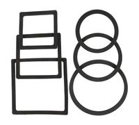 LOLIPPYY 6pcs Fish Feeding Rings Floating Plant Holder Circles for Aquarium Betta Goldfish Turtle Tanks, Square round Floating Plant Rings Fish Tank Accessories