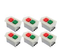 LOLIPPYY 6pcs Grinder Start Stop Switch LC3-5 5A Power Control Button for Drill Press Bench Cutting Machine Industrial Grinder Safety Push Control