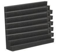 LOLIPPYY 6pcs High-density Sound Absorbing Panels Fire-resistant Bass Trap Foam for Ktv Studio Theater Wall Soundproofing and Noise Reduction