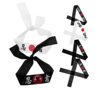 LOLIPPYY 6pcs Japanese Karate Headband Soft Polyester Fiber Ninja Party Favors for Birthday Themed Gatherings Samurai Costume Accessories
