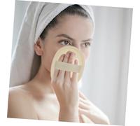 LOLIPPYY 6pcs Natural Loofah Body Scrubber Pads for Exfoliating and Deep Cleansing Gentle Shower Loofah Gloves Suitable for Men Women and Soft Beige Oval Bath Scrubbers for Skin Care