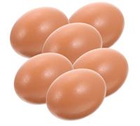 LOLIPPYY 6Pcs Realistic Fake Food Eggs Foam Egg Molds Decorative Easter Props for Photography and Crafting