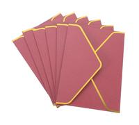 LOLIPPYY 6Pcs Retro Elegant Wedding Invitation Envelopes with Border Vintage Letter Envelopes for Greeting Cards Thank You Notes Holiday Party Invitations