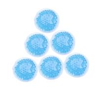 LOLIPPYY 6pcs Round Gel Therapy Pads Blue Hot Cold Ice Packs for Relief Stomach Cervical Sciatica Waist Discomfort Reusable Physiotherapy Cold Compress