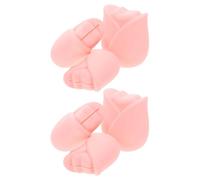 LOLIPPYY 6pcs Silicone Makeup Brush Storage Reusable Travel-Friendly Holder Protective Case Organizer for Foundation Applicators for Women's Beauty Tools