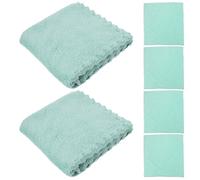 LOLIPPYY 6Pcs Small Coral Fleece Face Towels Reusable Soft Washcloths for Makeup Removal and Skin Cleansing Absorbent Breathable Cloths for Daily Facial Care