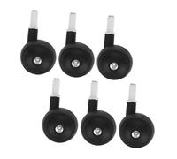 LOLIPPYY 6PCS Stroller Wheel Replacement Silent Swivel Casters with Detachable Plug Design for Carriage Walker Smooth Navigation Easy Installation