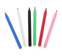 LOLIPPYY 6Pcs Tablet Stylus Pens for Writing and Drawing Tablets, Universal Size LCD Writing Board Stylus Set with Black, Red, Dark Blue, Green, White, and Light Pink for Boys and