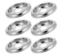 LOLIPPYY 6pcs Universal Gas Cooker Knobs Replacement with Control Knob Base for BBQ Grill Burner and Gas Hob Stove Oven Cooking Parts