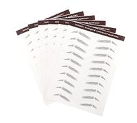 LOLIPPYY 6PCS Waterproof Eyebrow Stickers 3D False Eyebrow Makeup for Natural Look Temporary Brow Stickers for Skin Types Easy Application