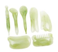 LOLIPPYY 7Pcs Gua Sha Massage Tools High-Grade Body Massager for Face Eyes Neck Smooth Edges Promote Blood Flow Collagen Mixed Style Beauty Scraping Boards