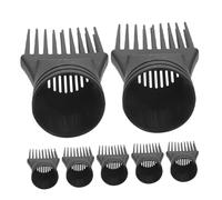 LOLIPPYY 7pcs Hair Dryer Nozzle Attachments Comb Kit for Efficient Airflow Styling Detangling Heat Protection Suitable for Straight Wavy Curly Hair Plastic Hairdressing Tools