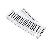 LOLIPPYY 88-key Hand Roll Piano Keyboard Practice Paper Chart Double-sided Copper-laminated Sheet with Paper Box Packaging for Student Finger Simulation and Note Learning