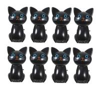 LOLIPPYY 8pcs Cute Cat Shape Multi-Purpose Clips for Food Bags Airtight Seal Snack Bag Clips Plastic Kitchen Storage Sealing Clamps for Household and Shop Use