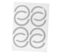 LOLIPPYY 8pcs Guitar Sound Hole Rings Self-adhesive Decorative Decals for Acoustic and Electric Guitars Paper Inlay Stickers Non-fading Replacement for Soundhole Enhancement