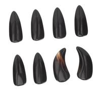LOLIPPYY 8pcs Guzheng Practice Nails Finger Protectors for Adults and Natural Horn Material with Rounded Corners for Comfortable Playing and Finger Safety
