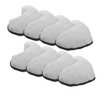 LOLIPPYY 8Pcs Heart Shaped DIY Blank Canvas Bags with Zipper for Heat Transfer Sublimation Multi-use Makeup Pencil and Toiletry Pouch for Travel and Personal Organization