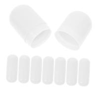 LOLIPPYY 8pcs Mini Empty Lipstick Capsules Portable Plastic Fillable Lip Gloss Tubes White Small Travel Lip Balm Containers