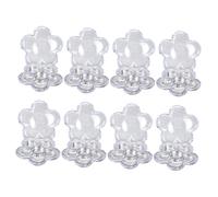 LOLIPPYY 8pcs Packing Box Six-grid Blossom Makeup Box for Eyeshadow Lipstick Storage Easy Travel Refillable Containers for Items Organization