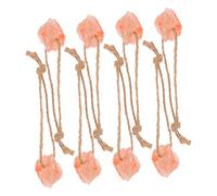 LOLIPPYY 8pcs Pink Salt Blocks for Livestock Hanging Chew Snacks with Natural Minerals Easy to Use Licking for Horses Cattle Deer Goats and Alpacas Each