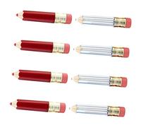 LOLIPPYY 8Pcs Refillable Pencil Lip Gloss Tubes DIY Lip Gloss Making Kit Compact Empty Containers for Travel Precision Application Durable for Crafting