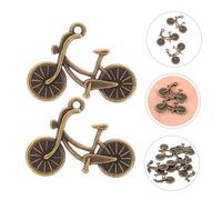 LOLIPPYY 8Pcs Retro Metal Bicycle Charms for Crafting DIY Jewelry Making Accessories Lightweight Pendants for Women Gifts and Holiday Decorations