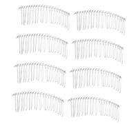 LOLIPPYY 8pcs Wedding Hair Combs Metal Wire Twist Vintage French Hair Side Combs Clips Accessories for Women Styling Veil