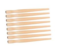 LOLIPPYY 8pcs Wooden Dip Pen Holder Comfortable Grip Straight Calligraphy and Comic Drawing Nibs Compatible Painting Writing Supplies for Artists and Creators