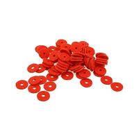 LOLIPPYY 90pcs Piano Washer Red Felt Small Ring Tuning Accessories for Key Leveling Durable Washers for Musical Instruments for Piano Maintenance and Repairs
