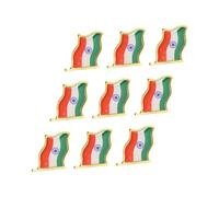 LOLIPPYY 9pcs Unique Design Flag Badge Brooch Pin for Suit Scarf Hat Lapel Decor Collection