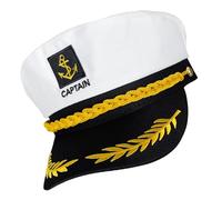LOLIPPYY Adjustable Childrens Captain Hat White Sailor Costume Accessory for Halloween Party Cosplay Photo Shoots Learning Sailor History and Traditions