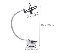 LOLIPPYY Adjustable Hair Dryer Holder Wall Mounted Hands Stand with Suction Cup Rust Iron Rubber Construction Bathroom Compatible Load Capacity