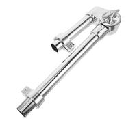 LOLIPPYY Adjustable Tom Drum Mount Bracket Made of Sturdy Zinc Alloy with Anti-slip Feature for Professional Drummers Compatible with Drum Percussion Instruments Silver Finish