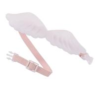 LOLIPPYY Adjustable White Angel Wings Pet Collar with Butterfly Bow Tie, Soft Decorative Puppy and Kitten Neck Collar, Small Size for Dogs and Cats Outdoor Use