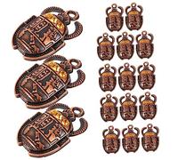 LOLIPPYY Ancient Egypt Beetle Charm Egyptian DIY Pendant Material Alloy Vintage Scarab Jewelry Making Material for Necklace Bracelet DIY Crafts Wedding Concerts