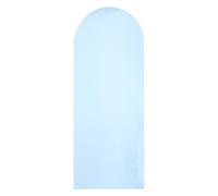 LOLIPPYY Arch Shape Removable Self-Adhesive Dry Erase Whiteboard Sticker in Light Blue, Small Size Peel and Stick Writing Wall Decal for Office and School Notes