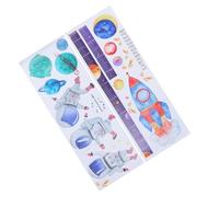LOLIPPYY Astronaut Self-Adhesive PVC Sticker Height Chart Wall Decal for Boys and Girls with Assorted Colours Measure Child's Height in Baby's Rooms and Kindergartens